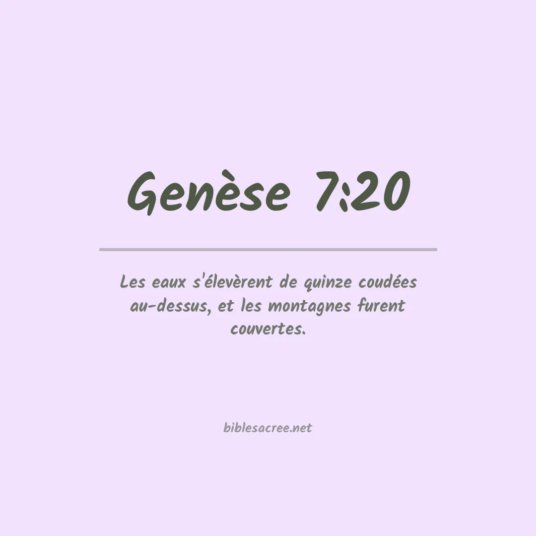 Genèse - 7:20