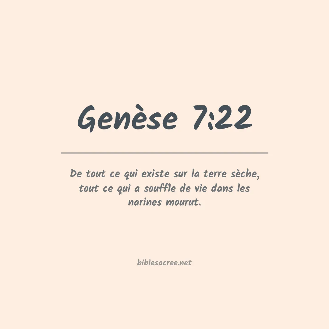 Genèse - 7:22