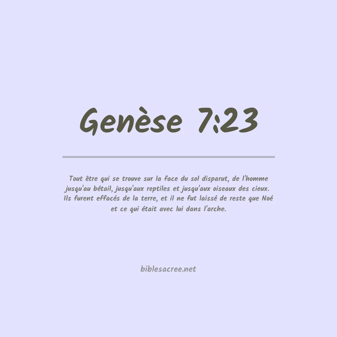 Genèse - 7:23