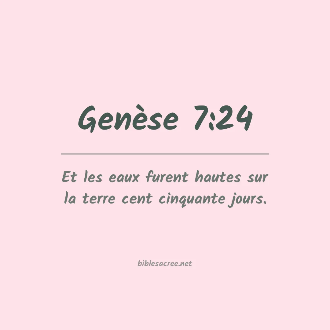 Genèse - 7:24