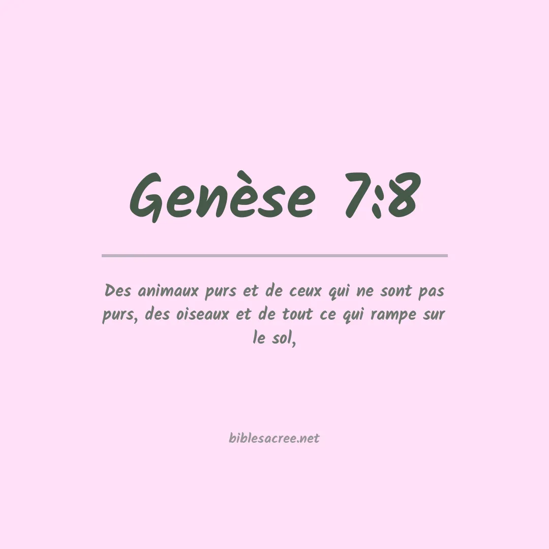 Genèse - 7:8