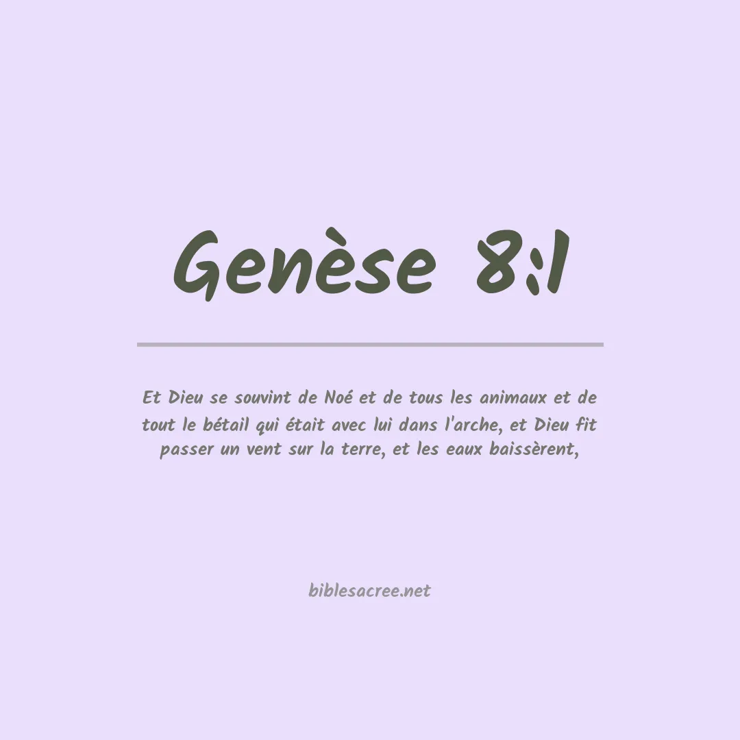 Genèse - 8:1