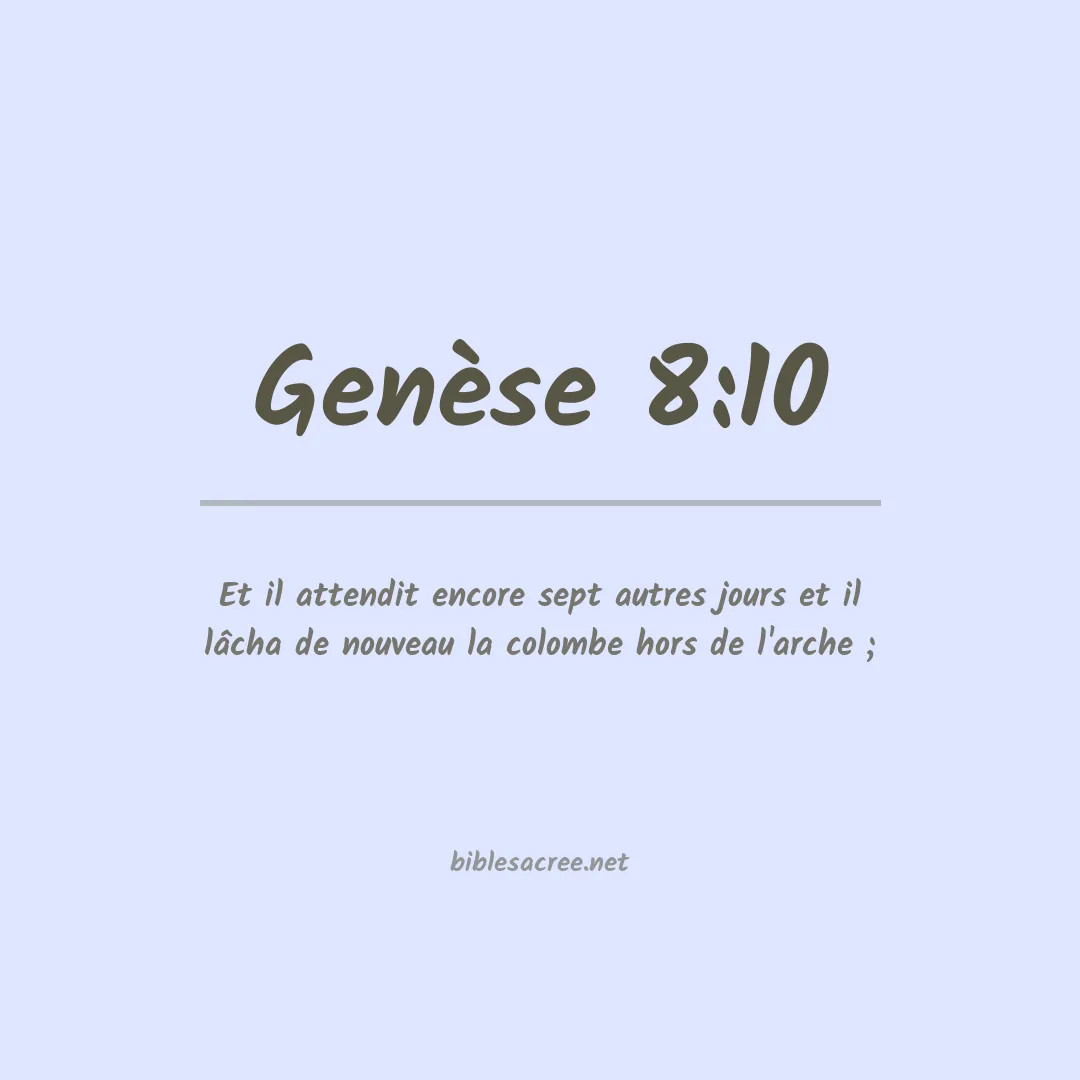 Genèse - 8:10