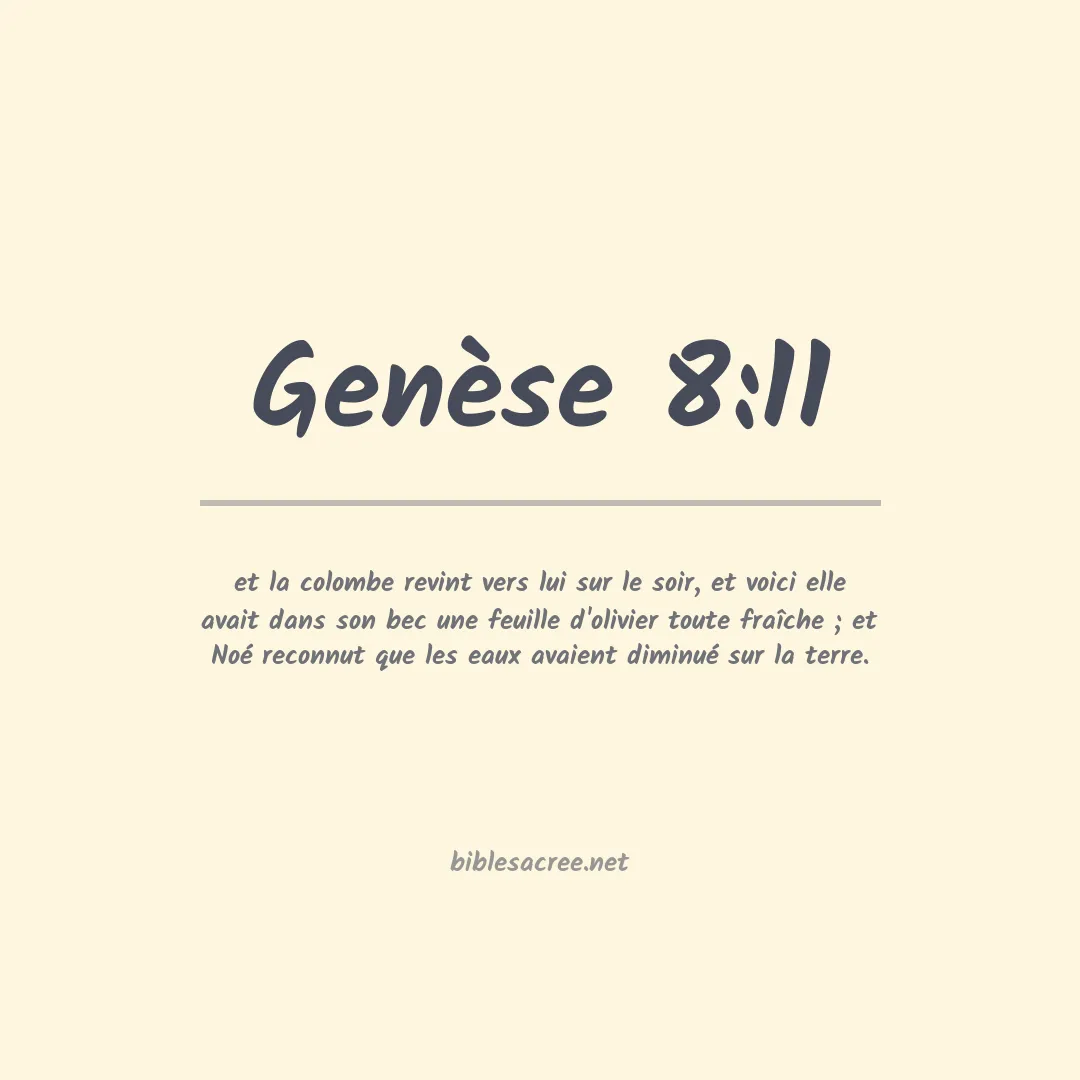 Genèse - 8:11