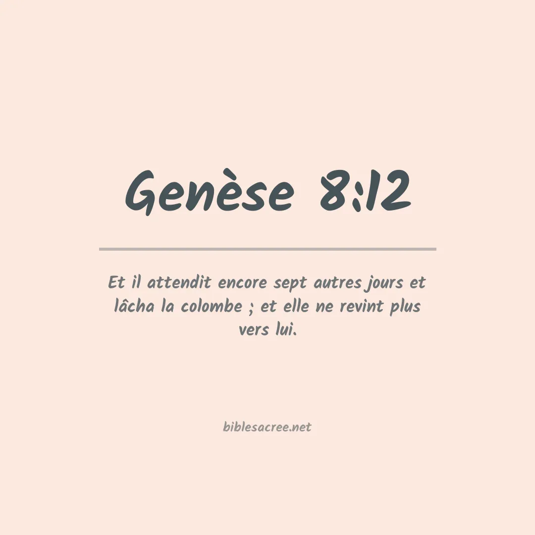 Genèse - 8:12