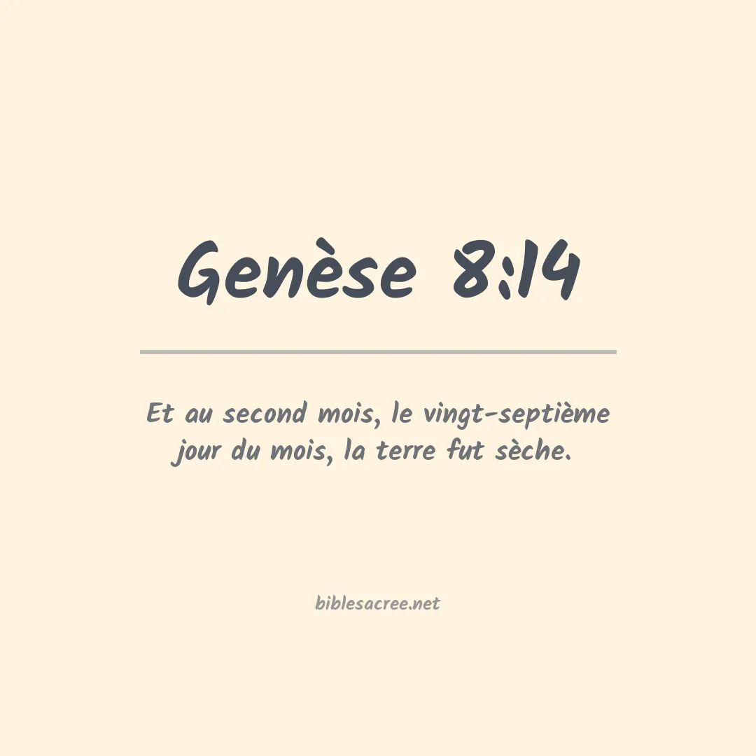 Genèse - 8:14