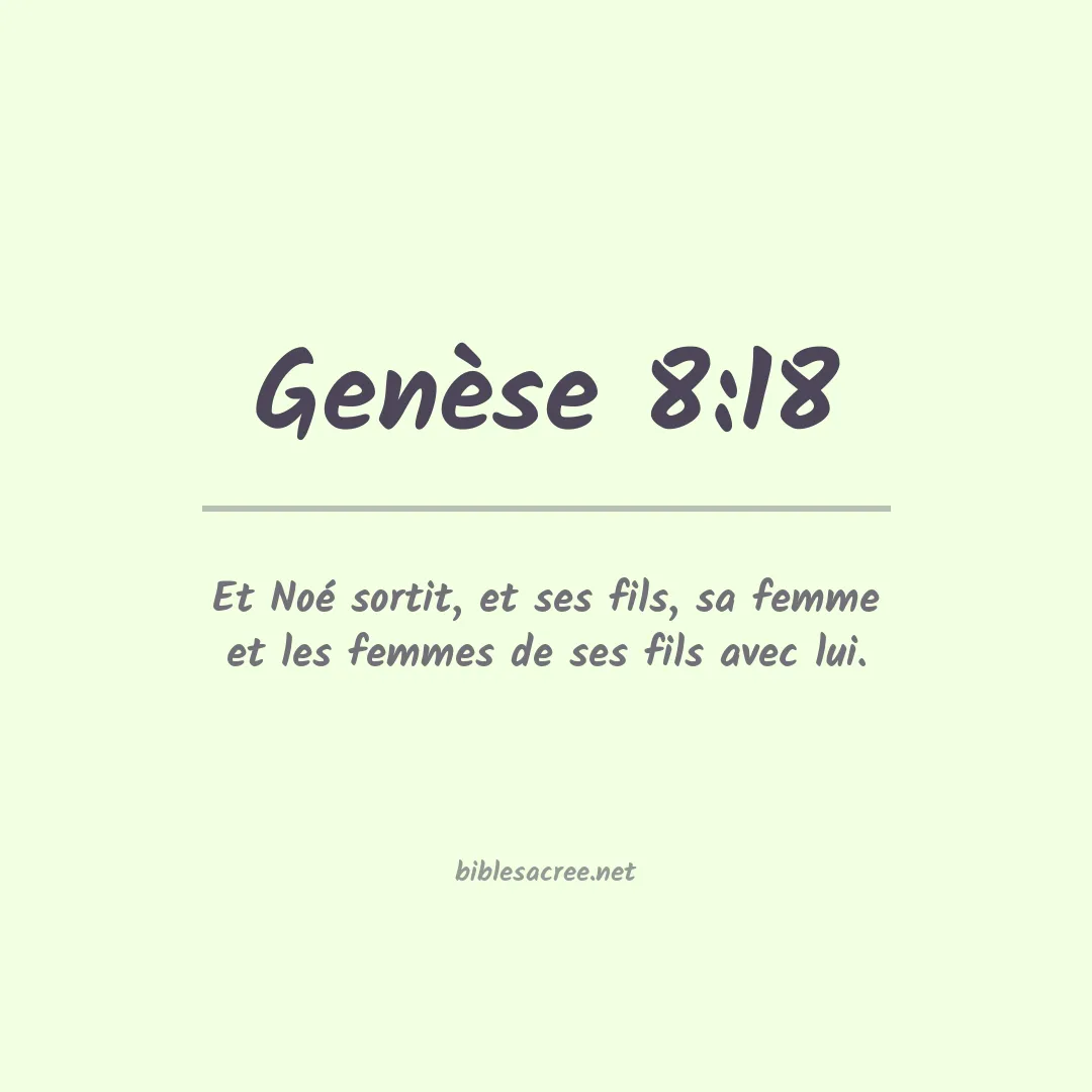 Genèse - 8:18
