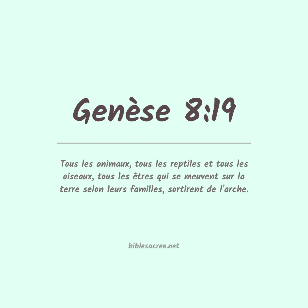 Genèse - 8:19