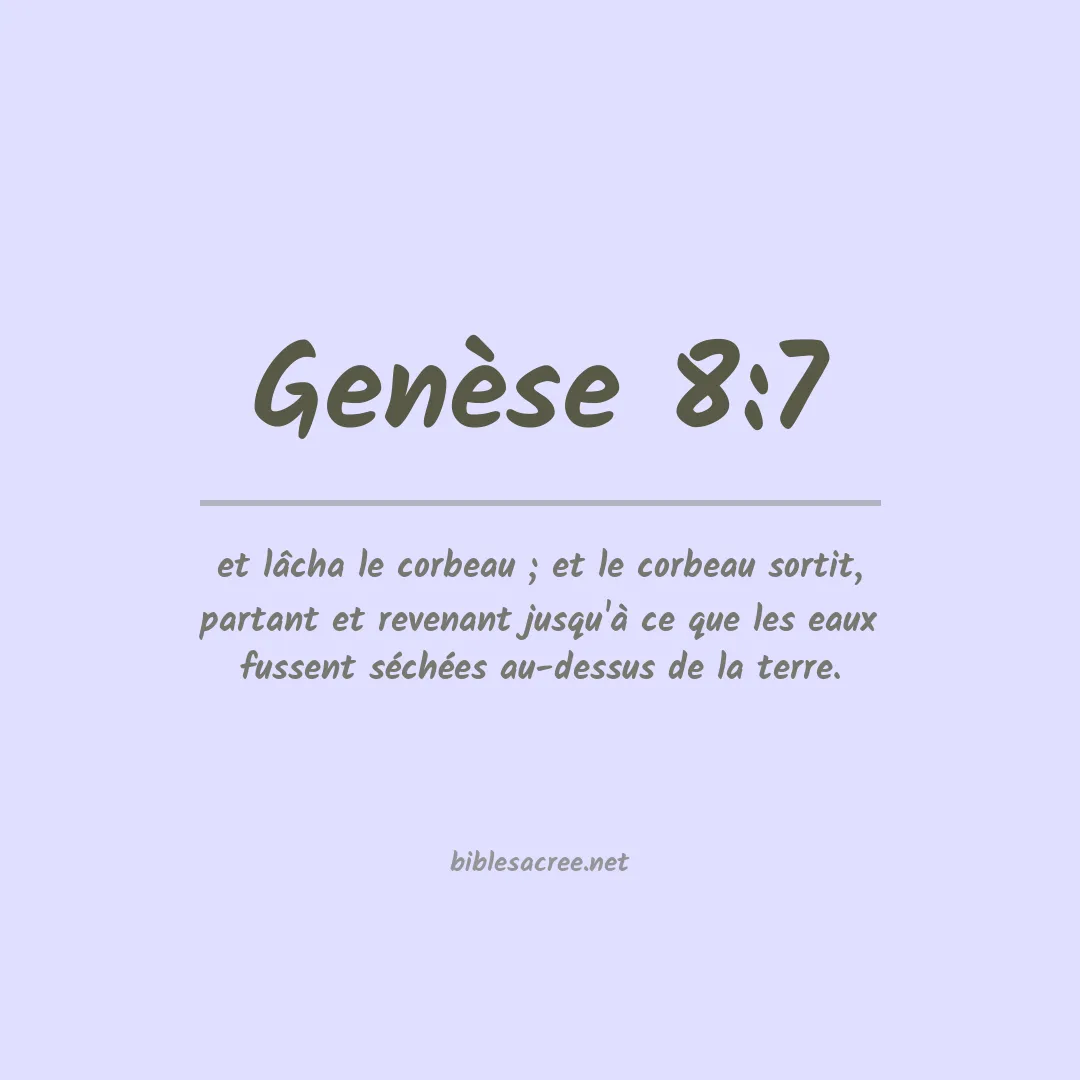 Genèse - 8:7