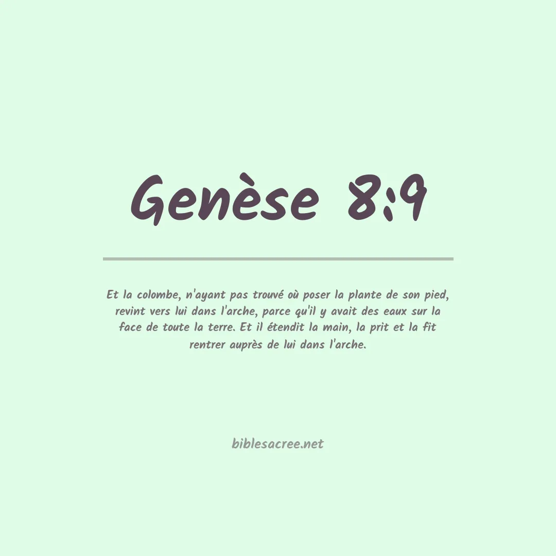 Genèse - 8:9