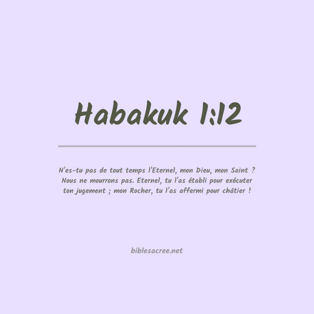 Habakuk - 1:12