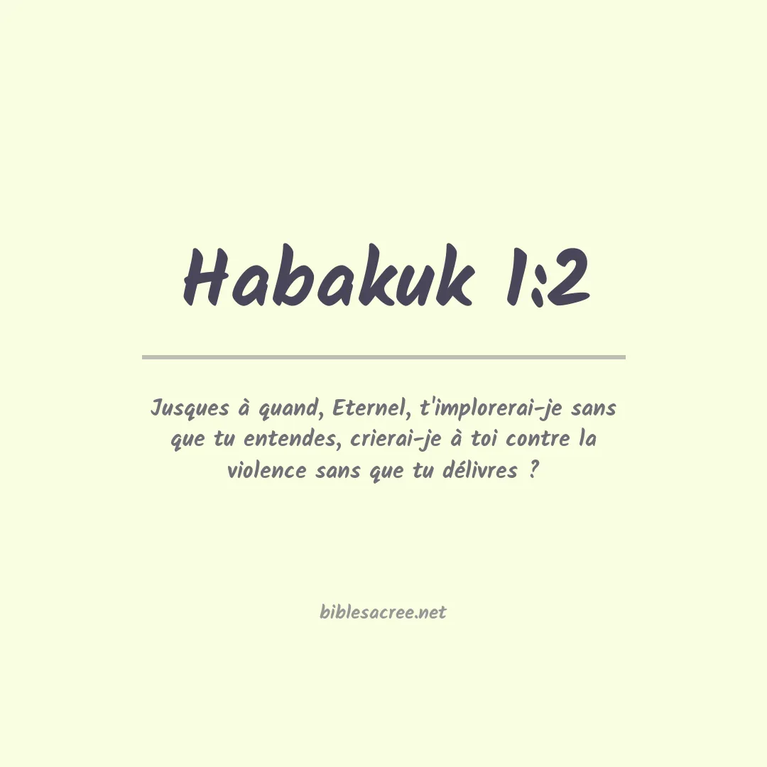 Habakuk - 1:2