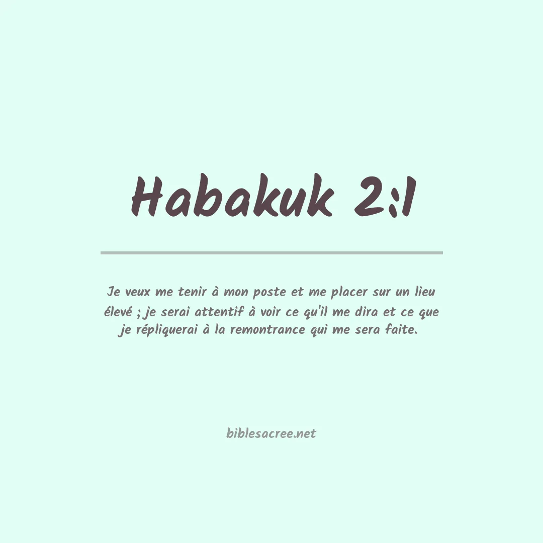 Habakuk - 2:1