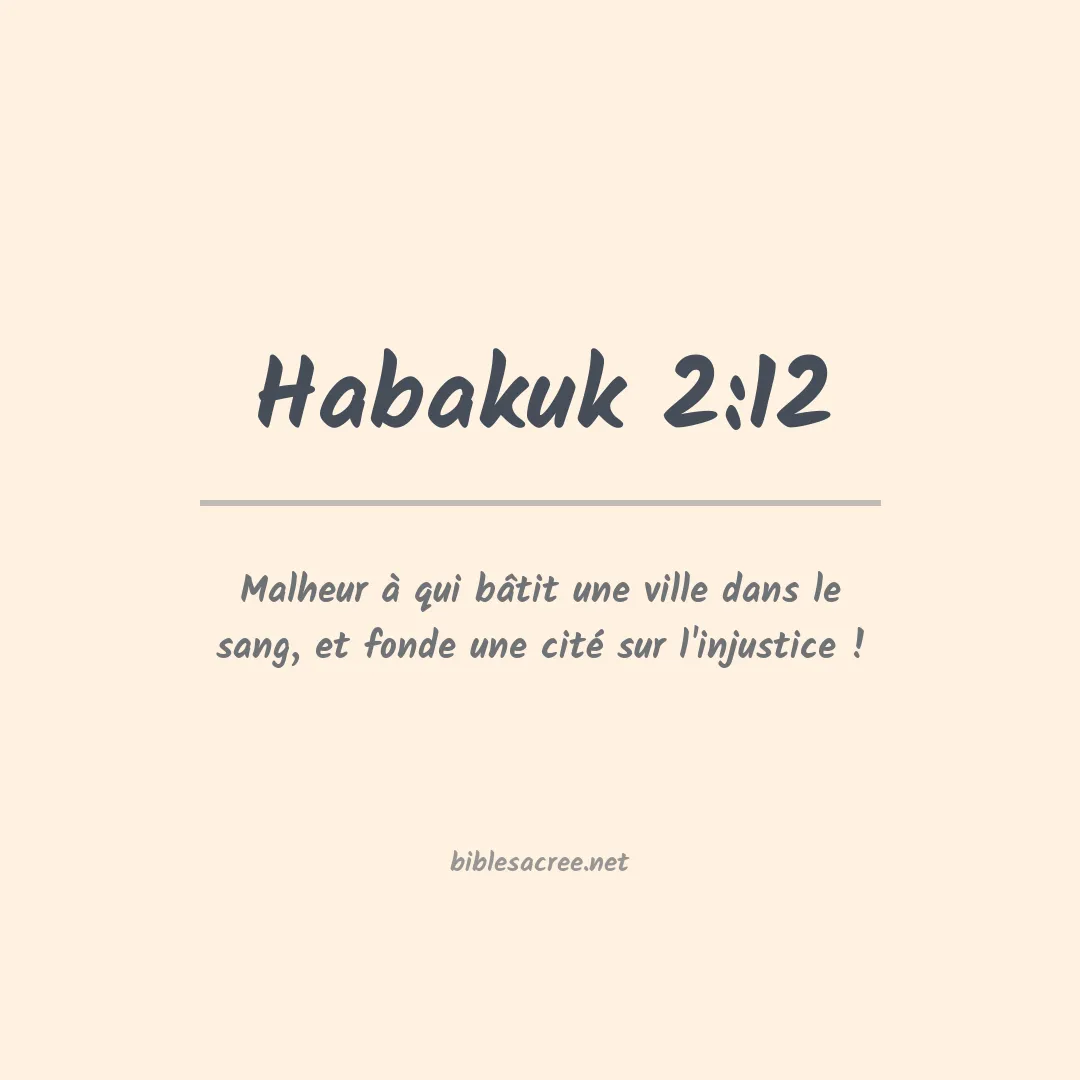 Habakuk - 2:12