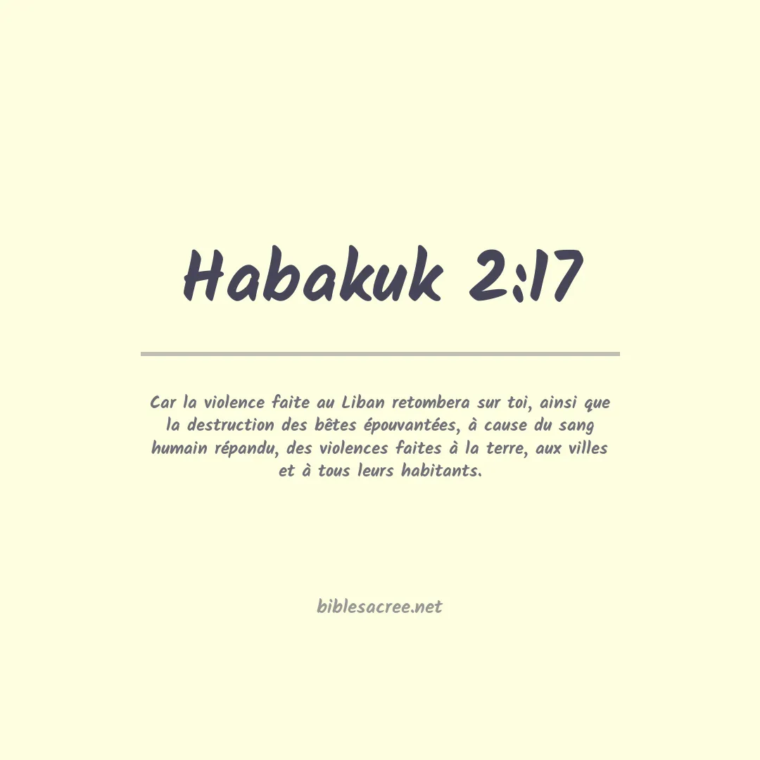 Habakuk - 2:17