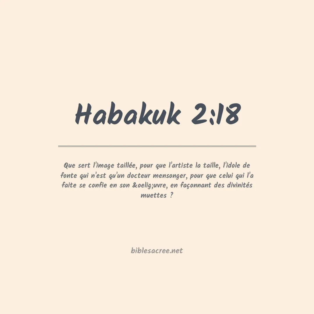 Habakuk - 2:18