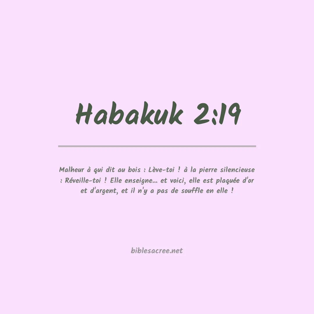 Habakuk - 2:19