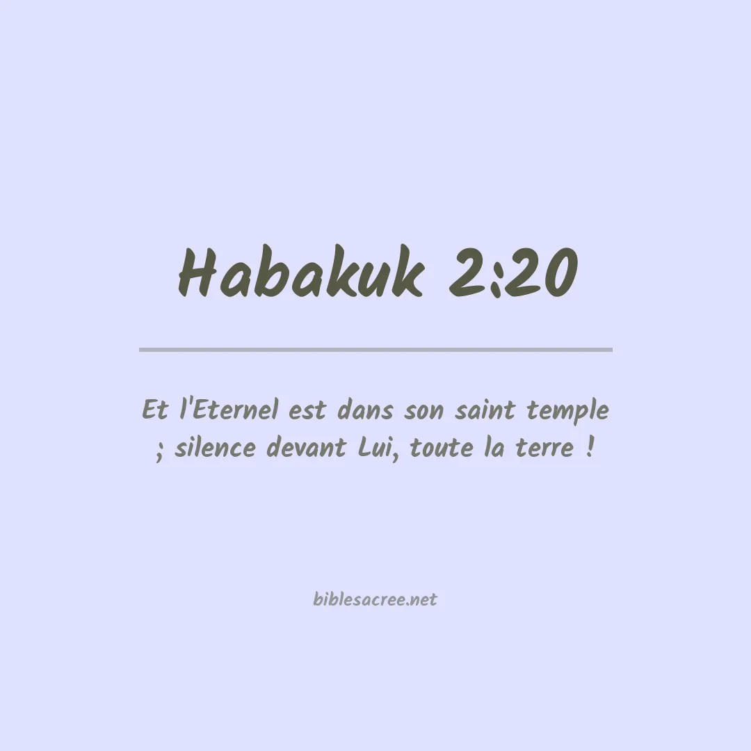 Habakuk - 2:20