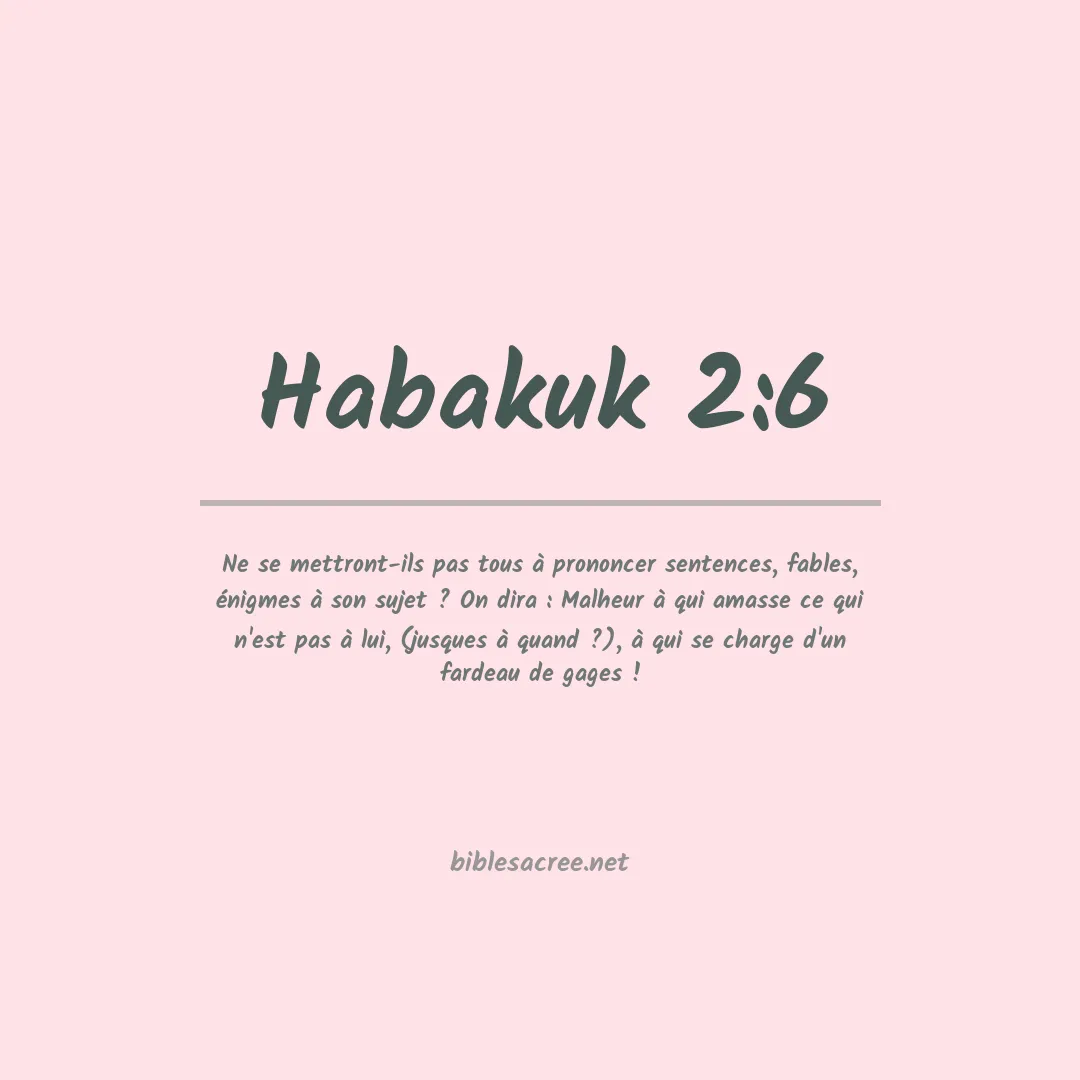 Habakuk - 2:6