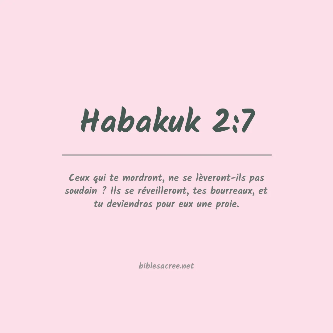 Habakuk - 2:7