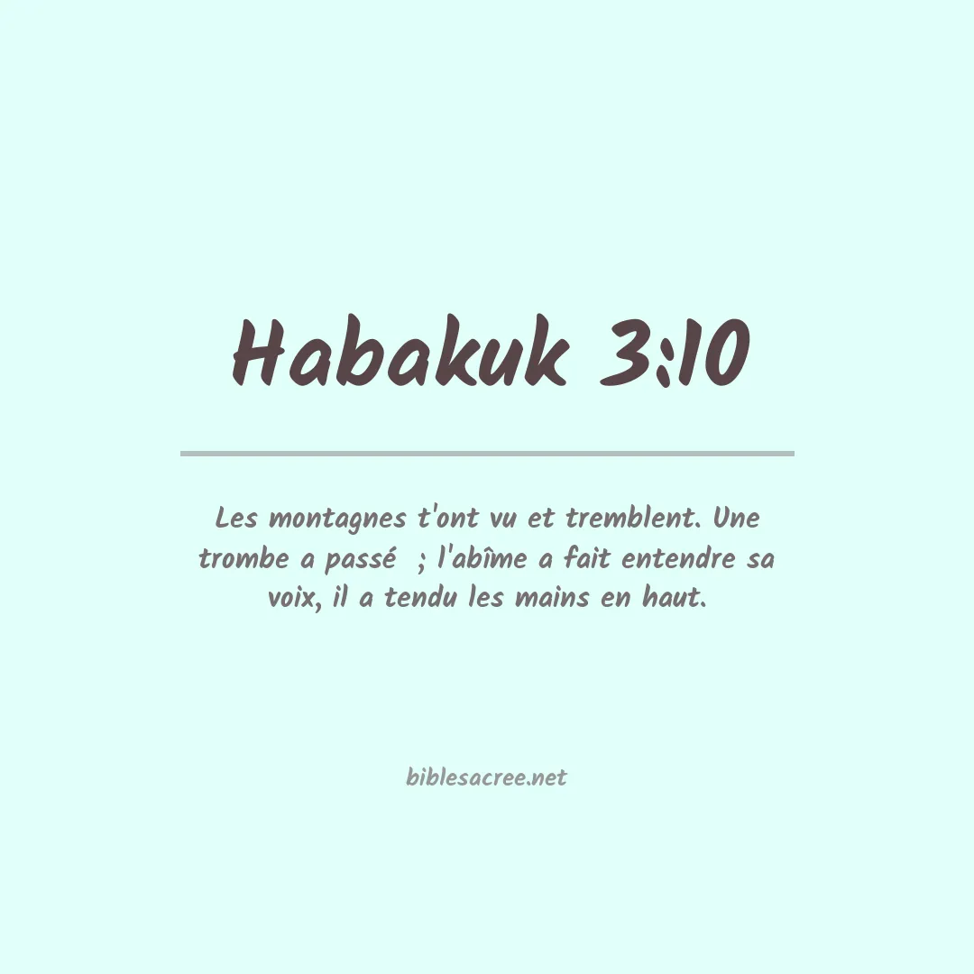 Habakuk - 3:10