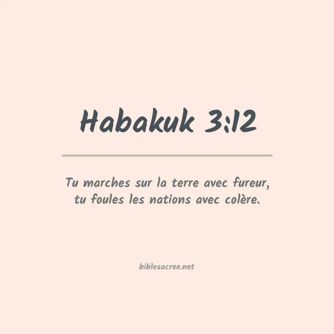 Habakuk - 3:12