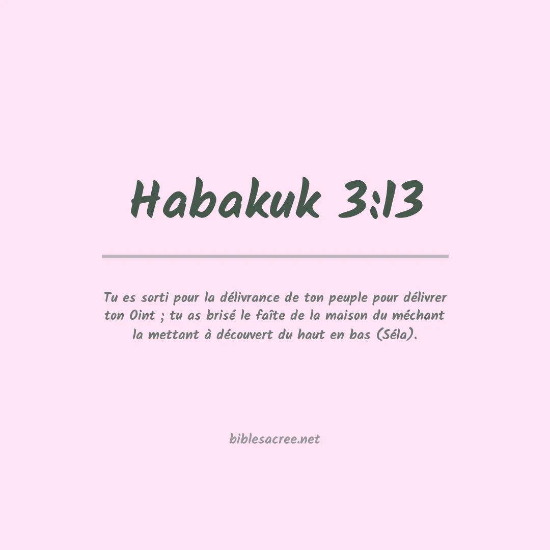 Habakuk - 3:13