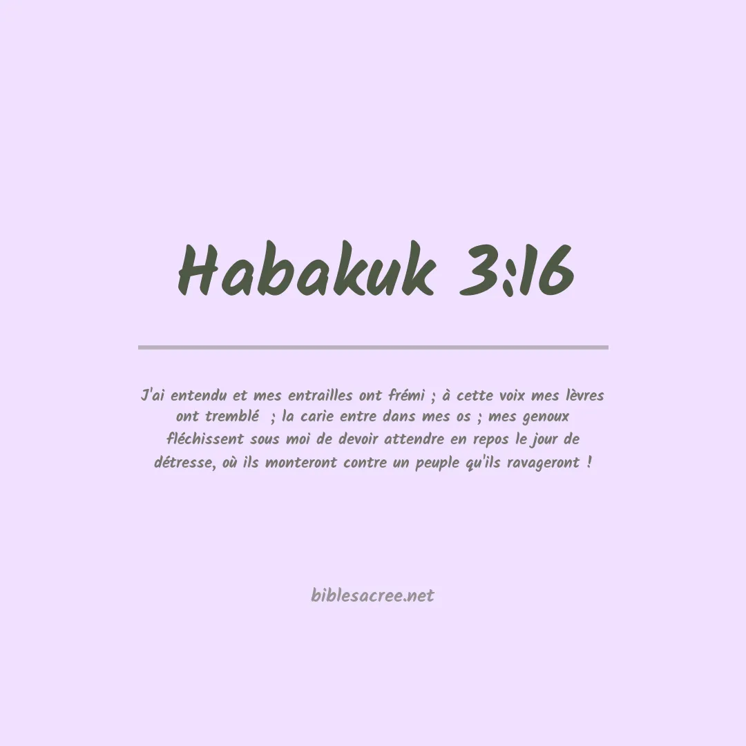 Habakuk - 3:16