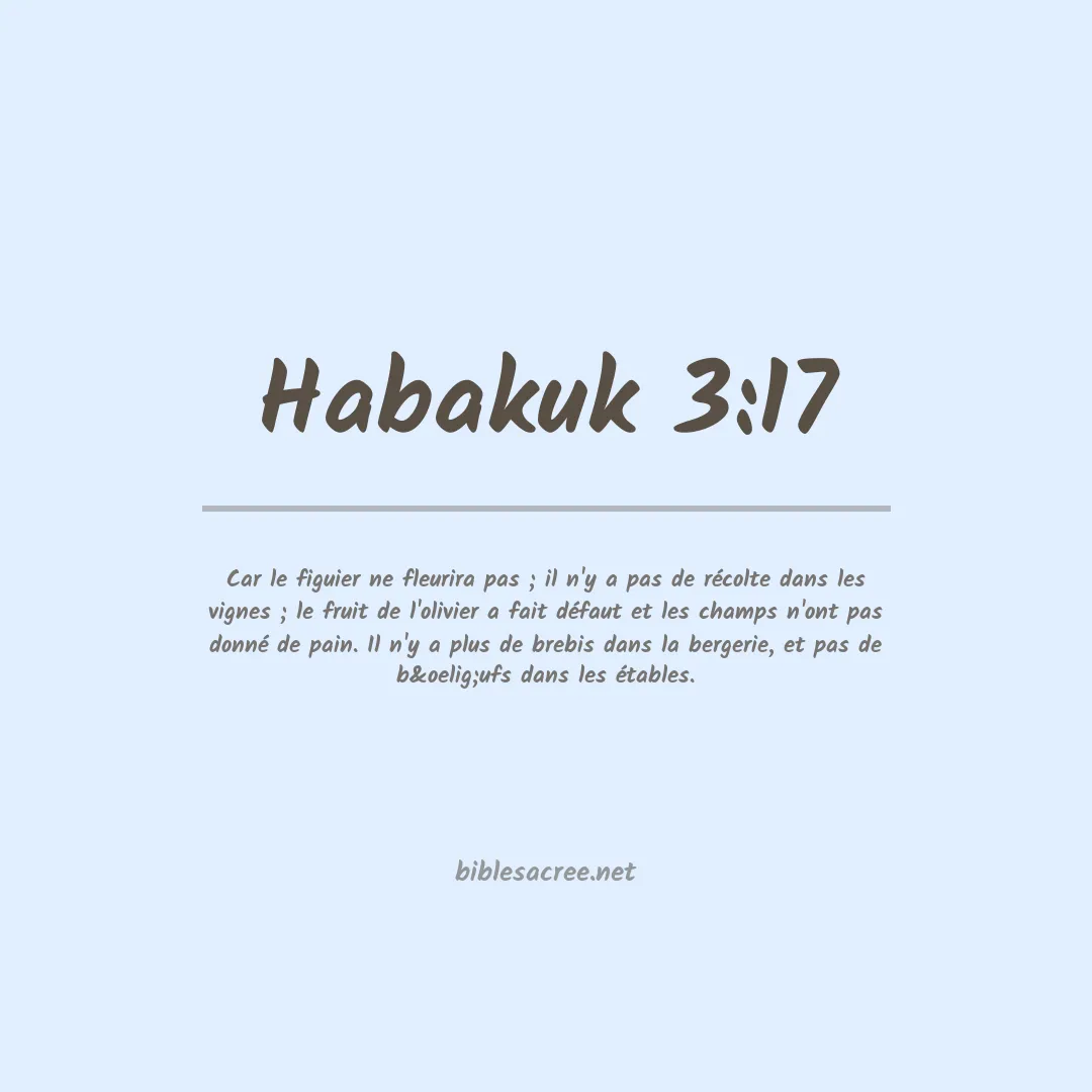 Habakuk - 3:17