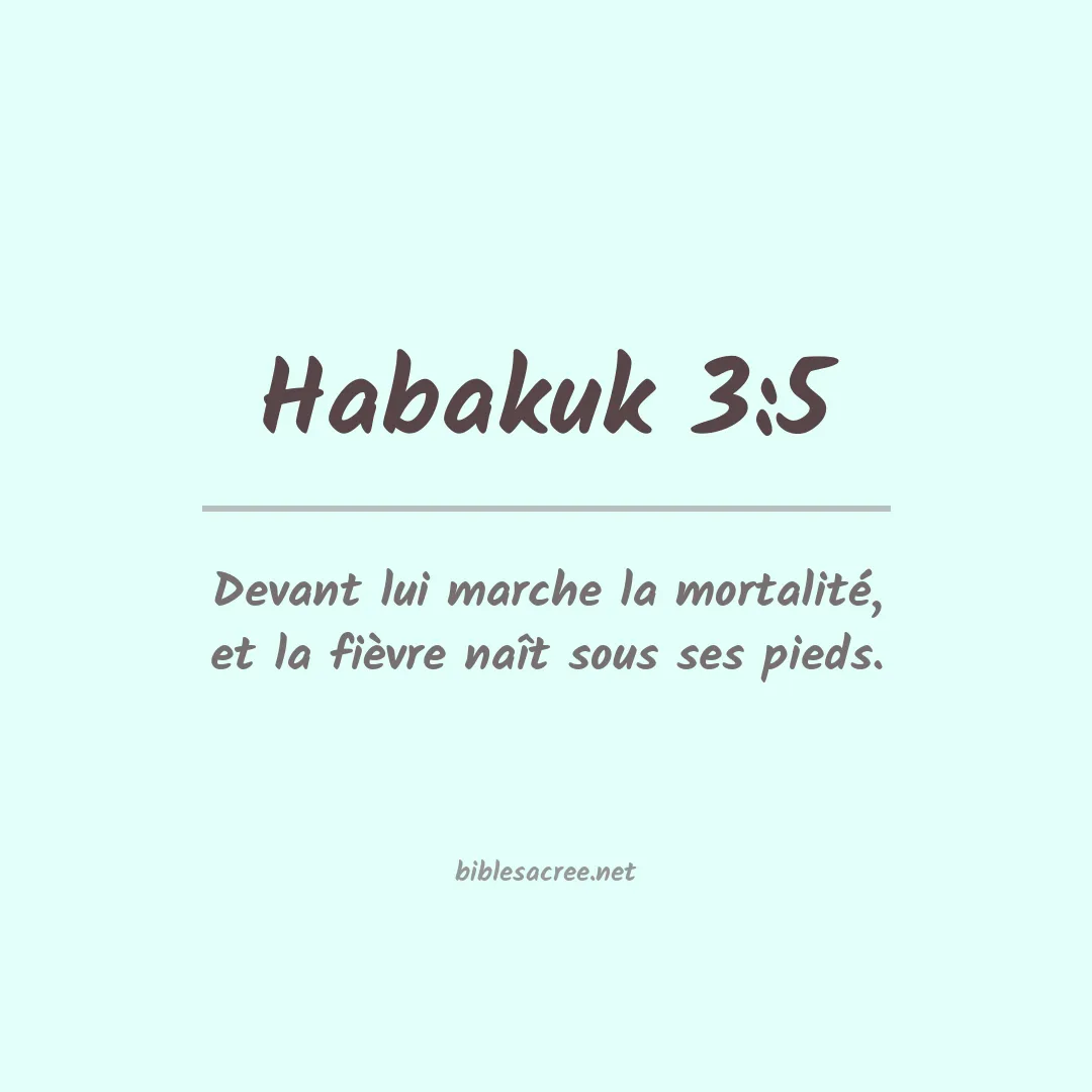 Habakuk - 3:5