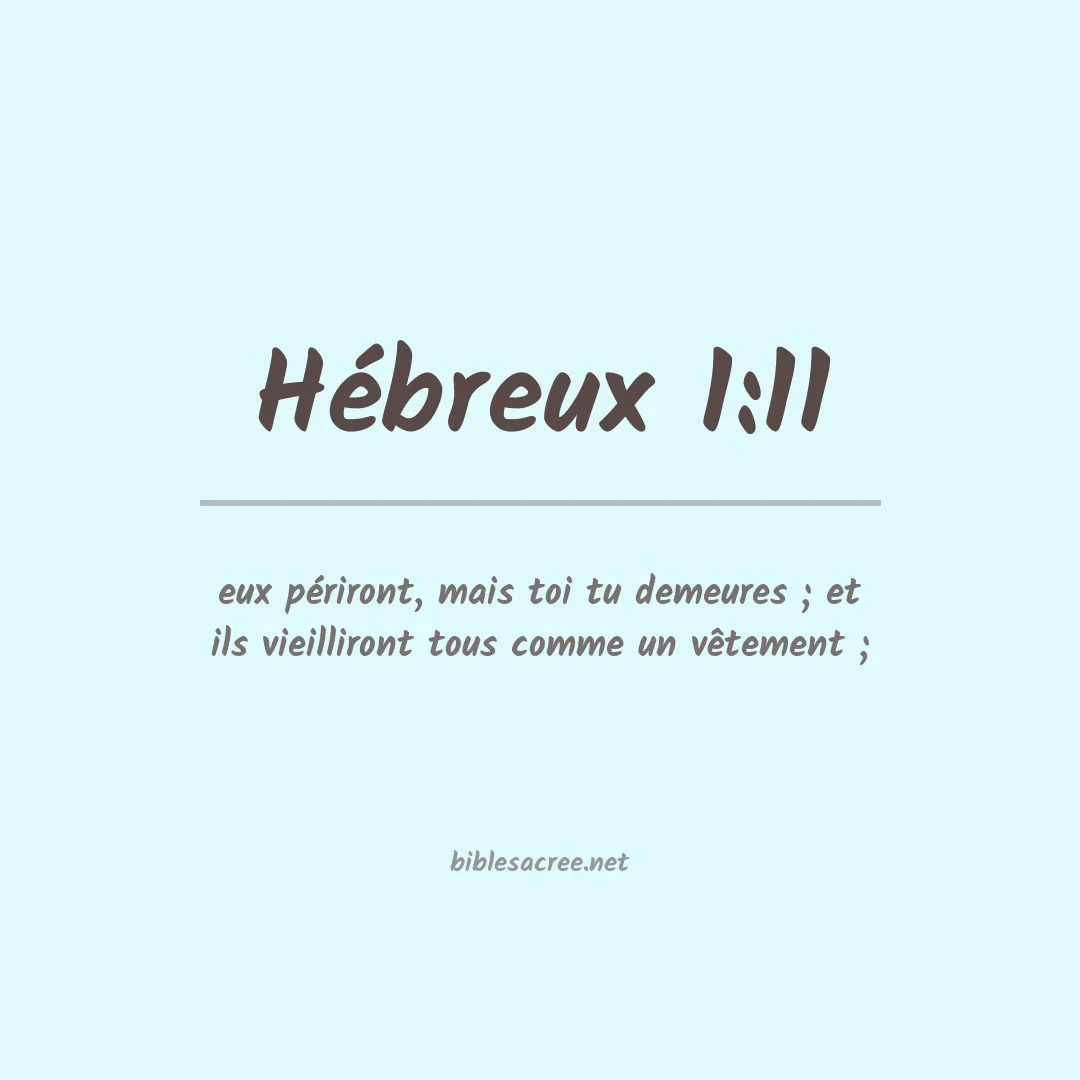 Hébreux - 1:11