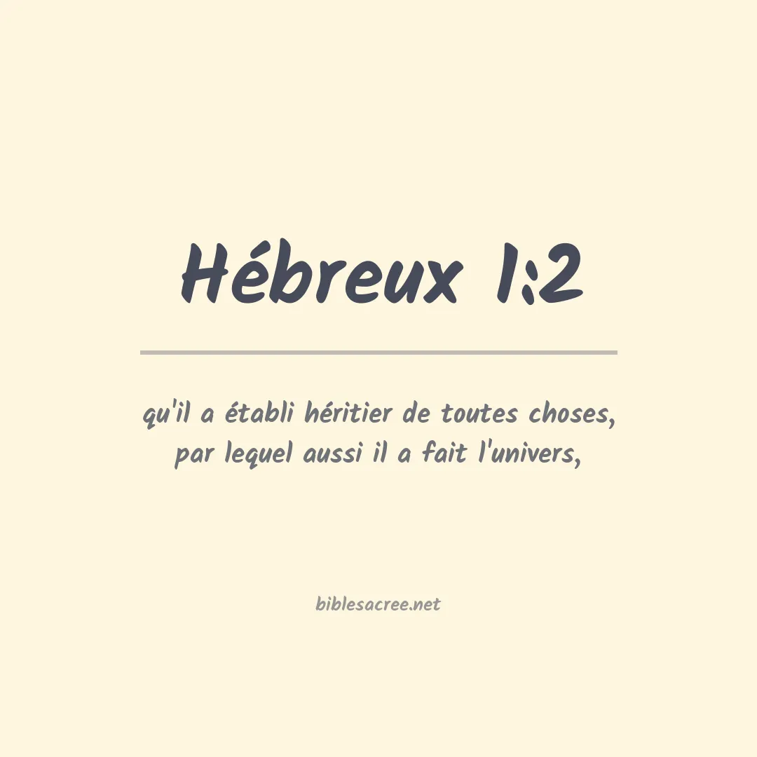 Hébreux - 1:2