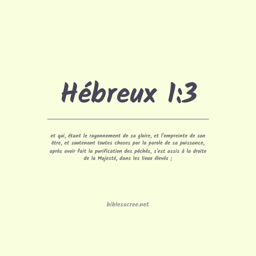 Hébreux - 1:3