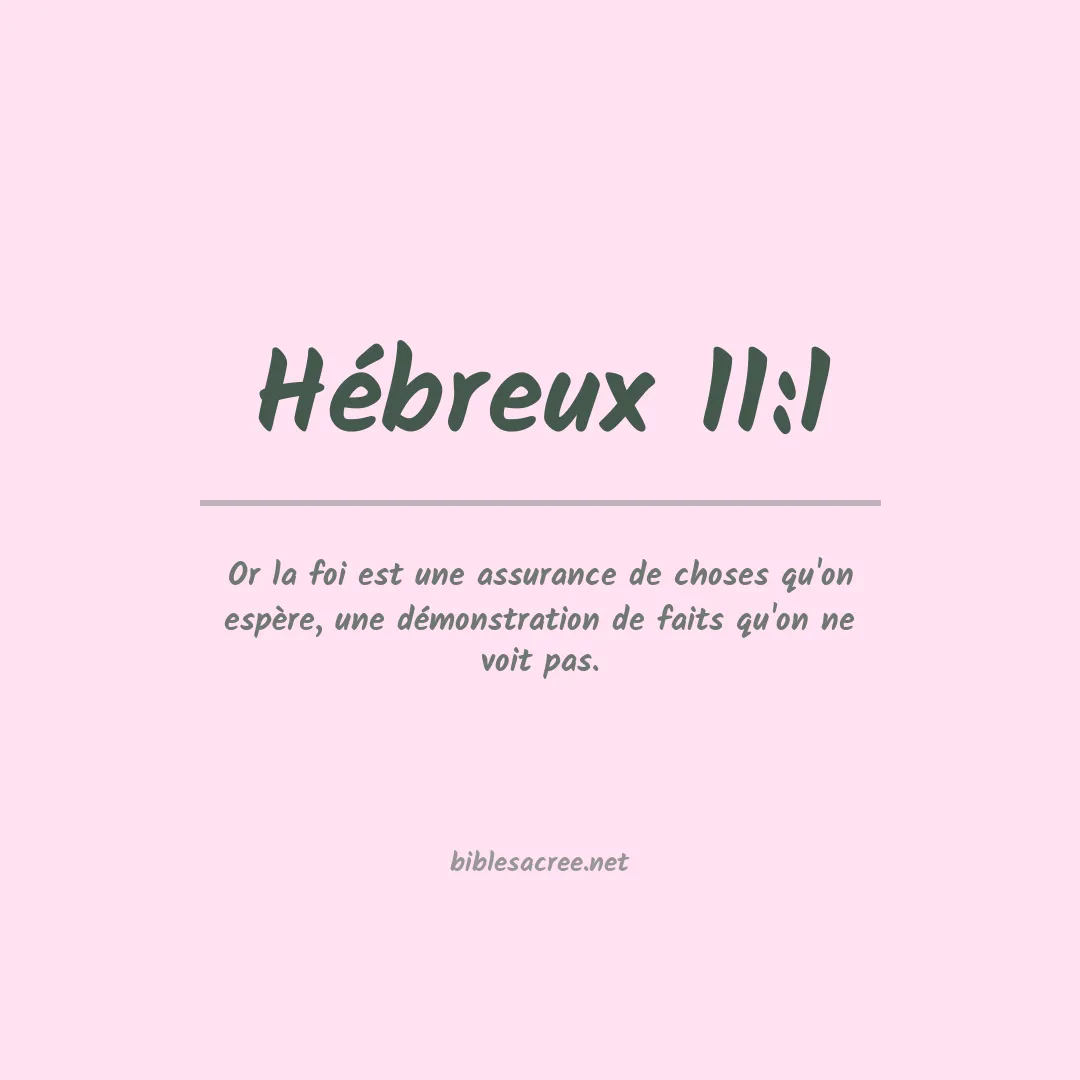 Hébreux - 11:1