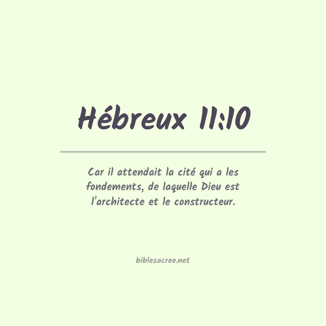 Hébreux - 11:10