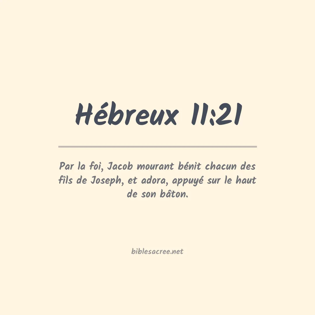 Hébreux - 11:21