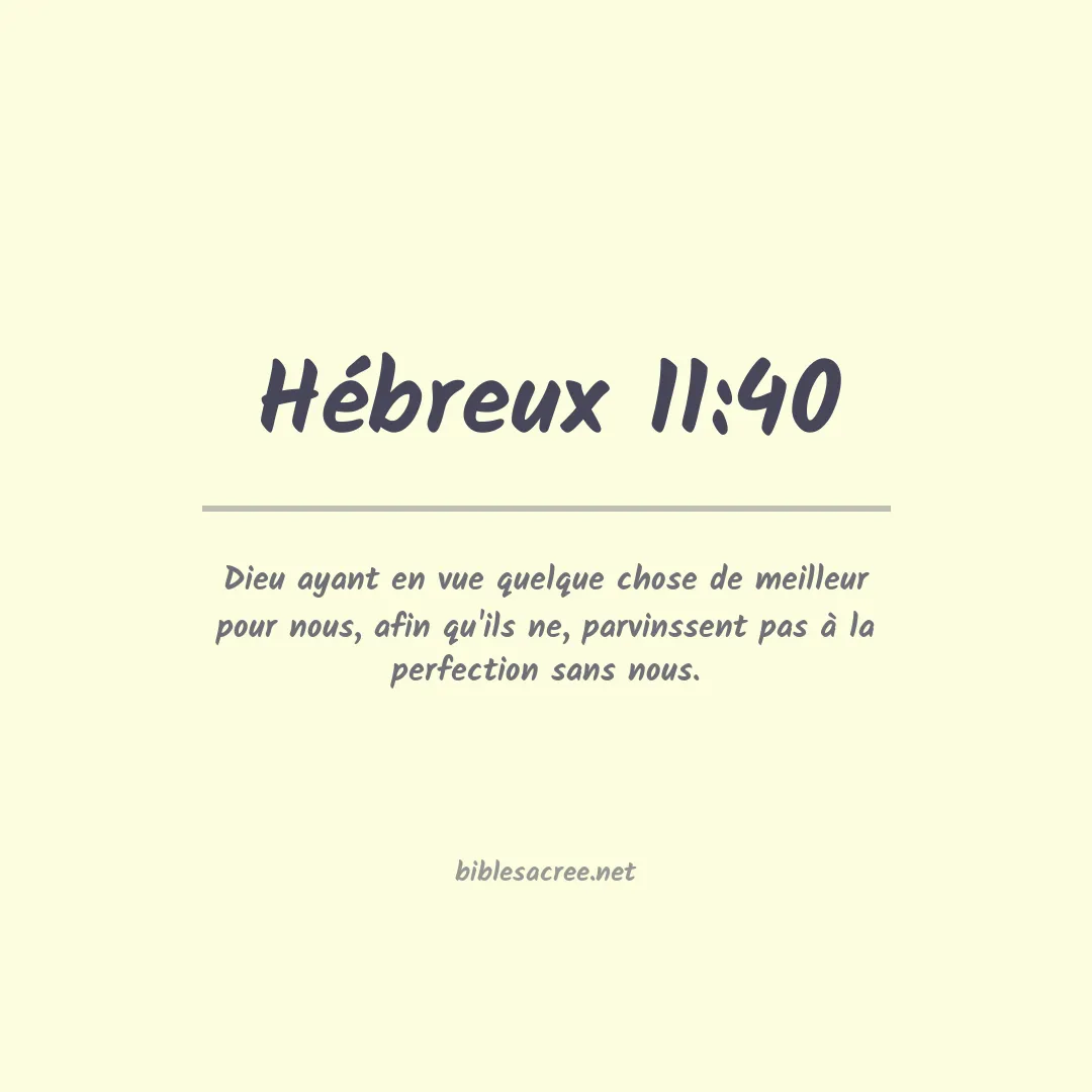 Hébreux - 11:40