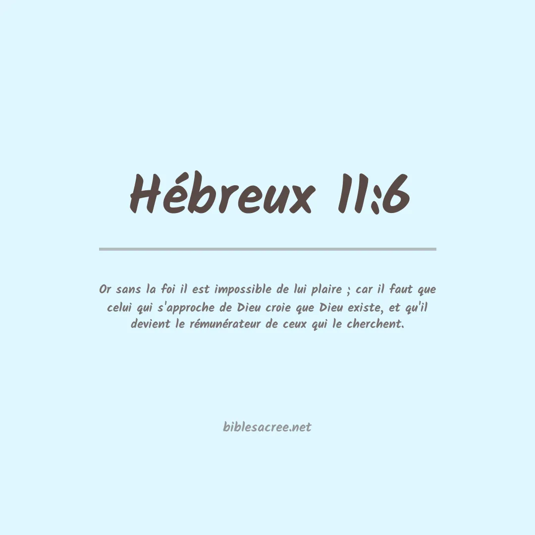 Hébreux - 11:6