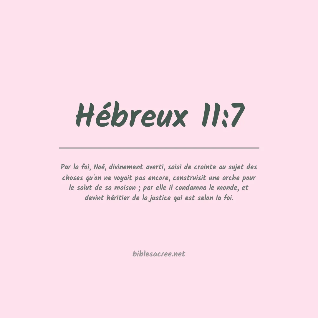 Hébreux - 11:7