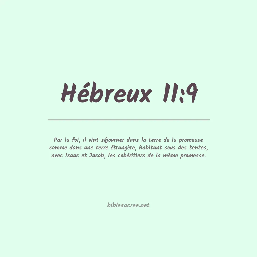Hébreux - 11:9