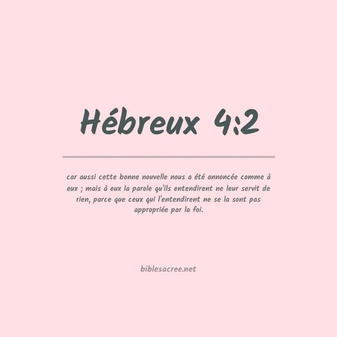 Hébreux - 4:2