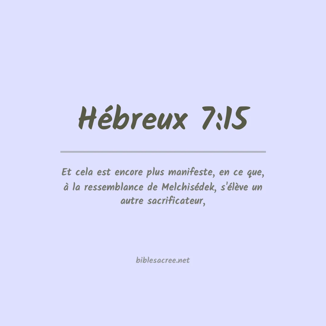 Hébreux - 7:15