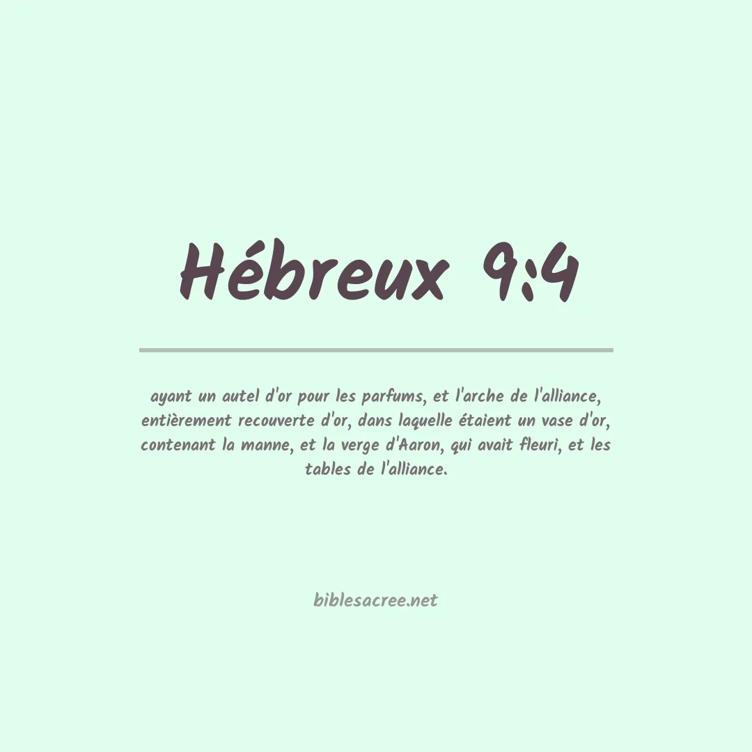 Hébreux - 9:4