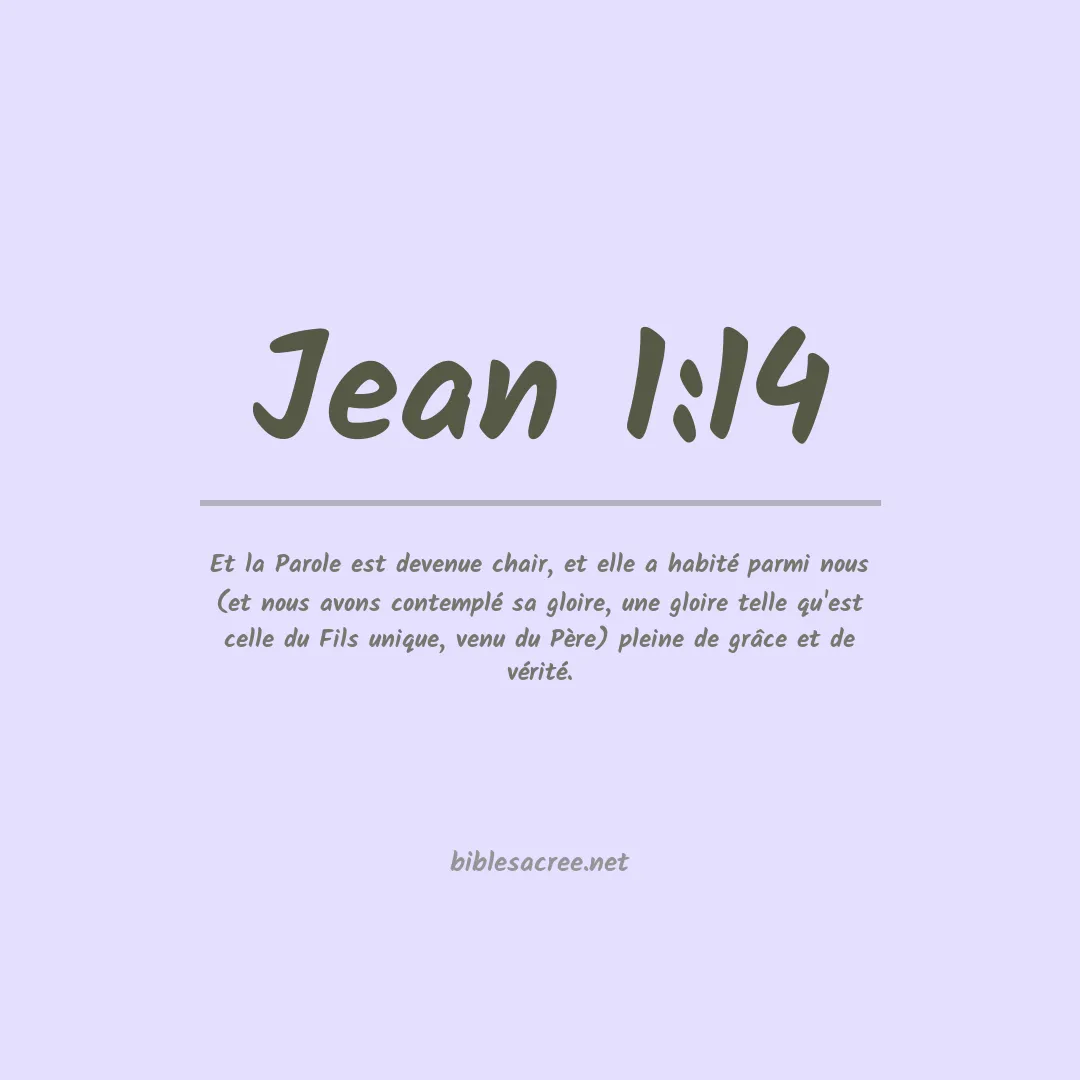 Jean - 1:14