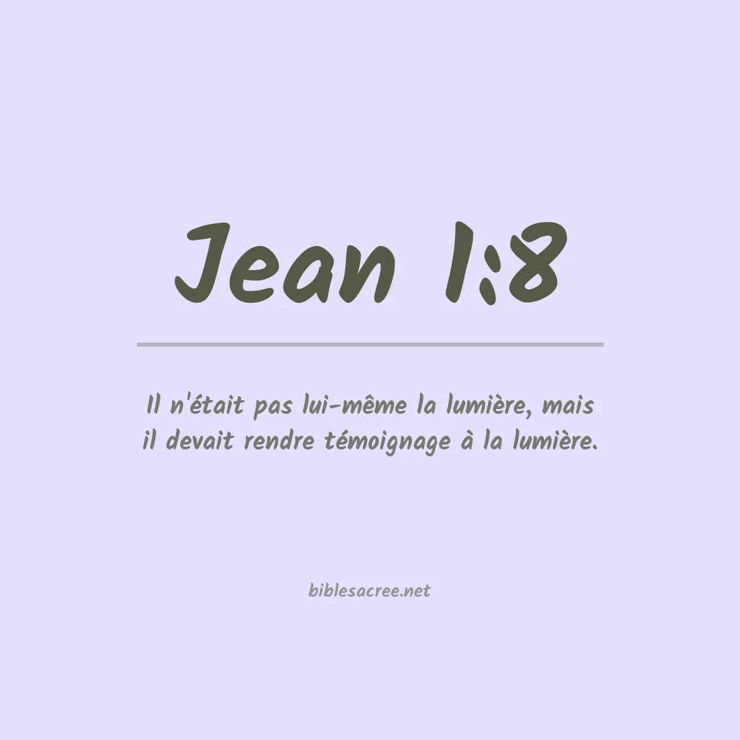 Jean - 1:8