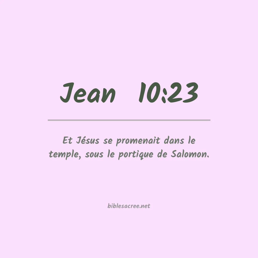 Jean  - 10:23