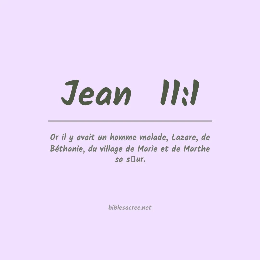 Jean  - 11:1