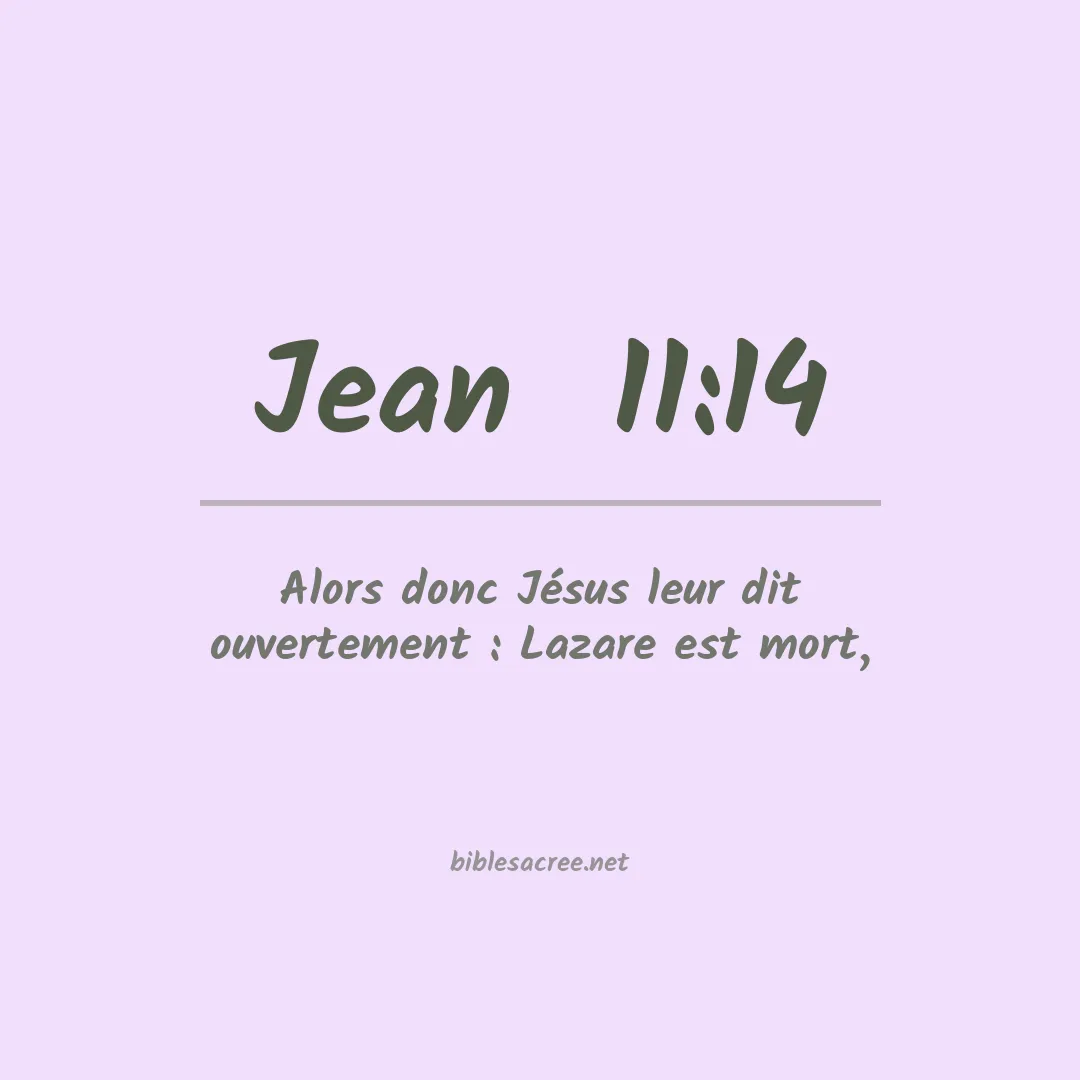 Jean  - 11:14
