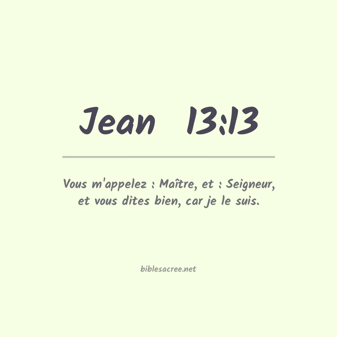 Jean  - 13:13