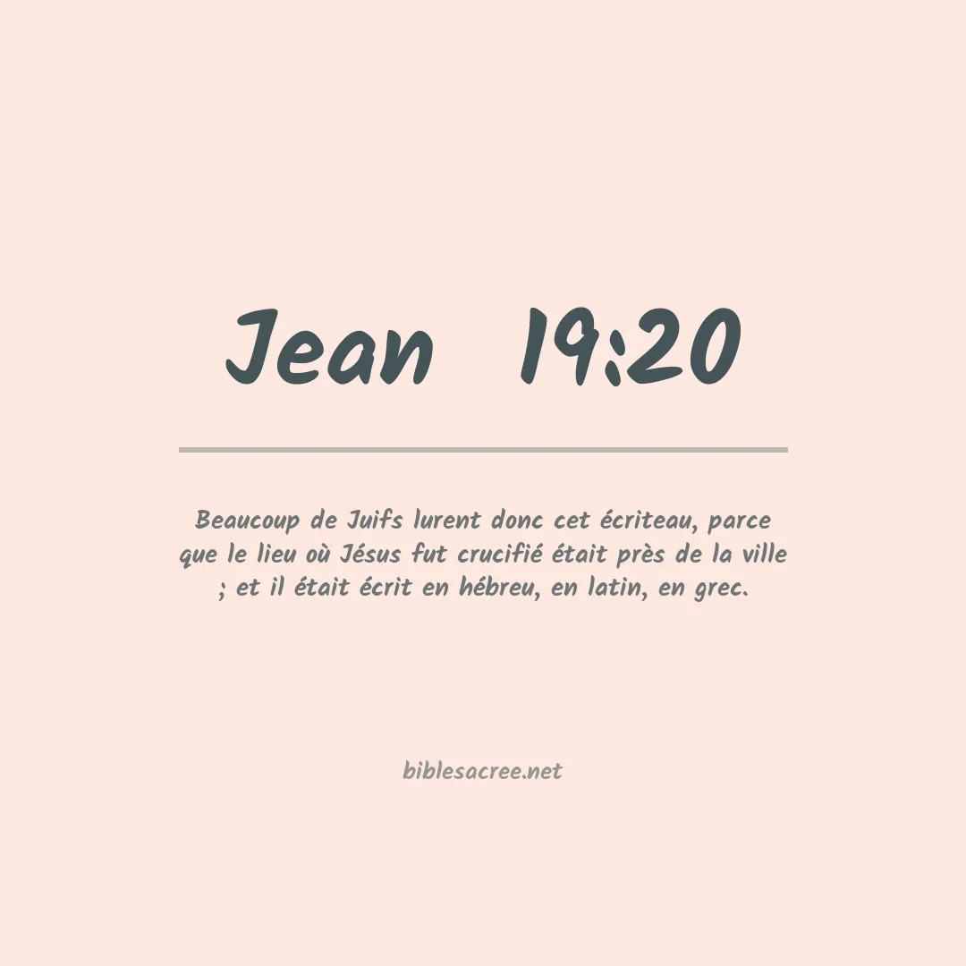 Jean  - 19:20